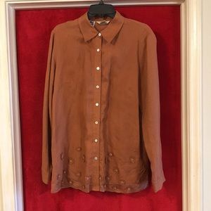 edward 💯% linen tunic shirt